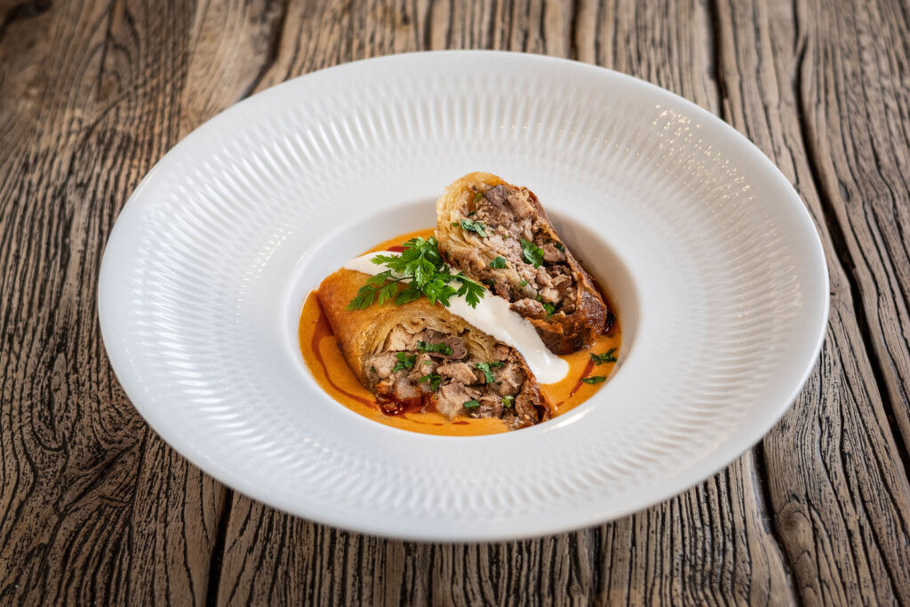 Traditional hortobagy pancakes
