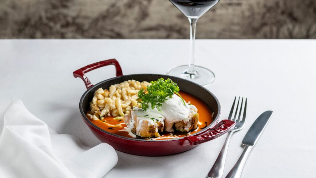 Best chicken paprikash Budapest