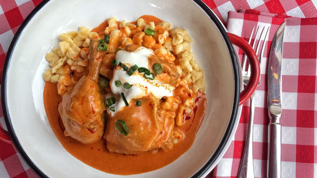 Best chicken paprikash Budapest